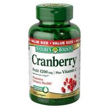 Nature's Bounty Cranberry with Vitamin C Softgels, 250