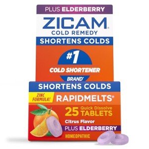 Zicam Elderberry Citrus Zinc Cold Remedy Melts