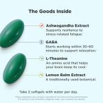 OLLY Goodbye Stress Softgels with GABA & Ashwagandha