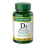 Nature's Bounty Vitamin D3 Softgels for Immune Support