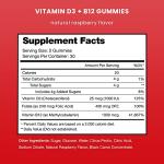 NutraChamps Vitamin D3 & B12 Gummies, 60 Count
