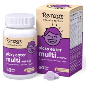 Renzo's Picky Eater Cherry Kids Multivitamin Tablets