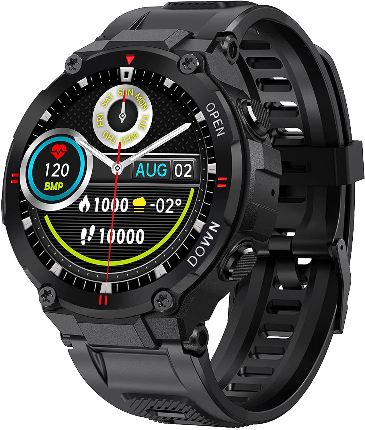 Cyberdyer K27 Tactical Smart Watch - Black