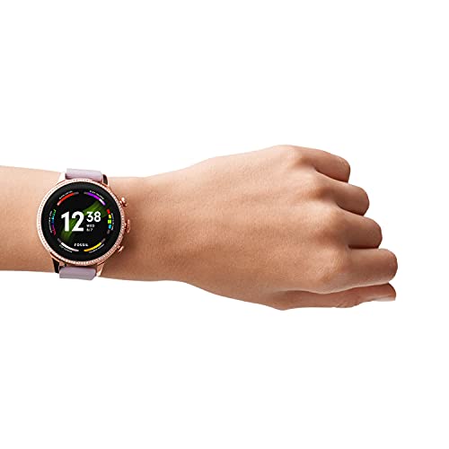 Fossil Women's Touchscreen Smart Watch - Rose Gold/Purple