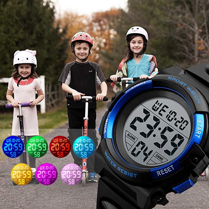 Waterproof Kids Digital Sports Watch