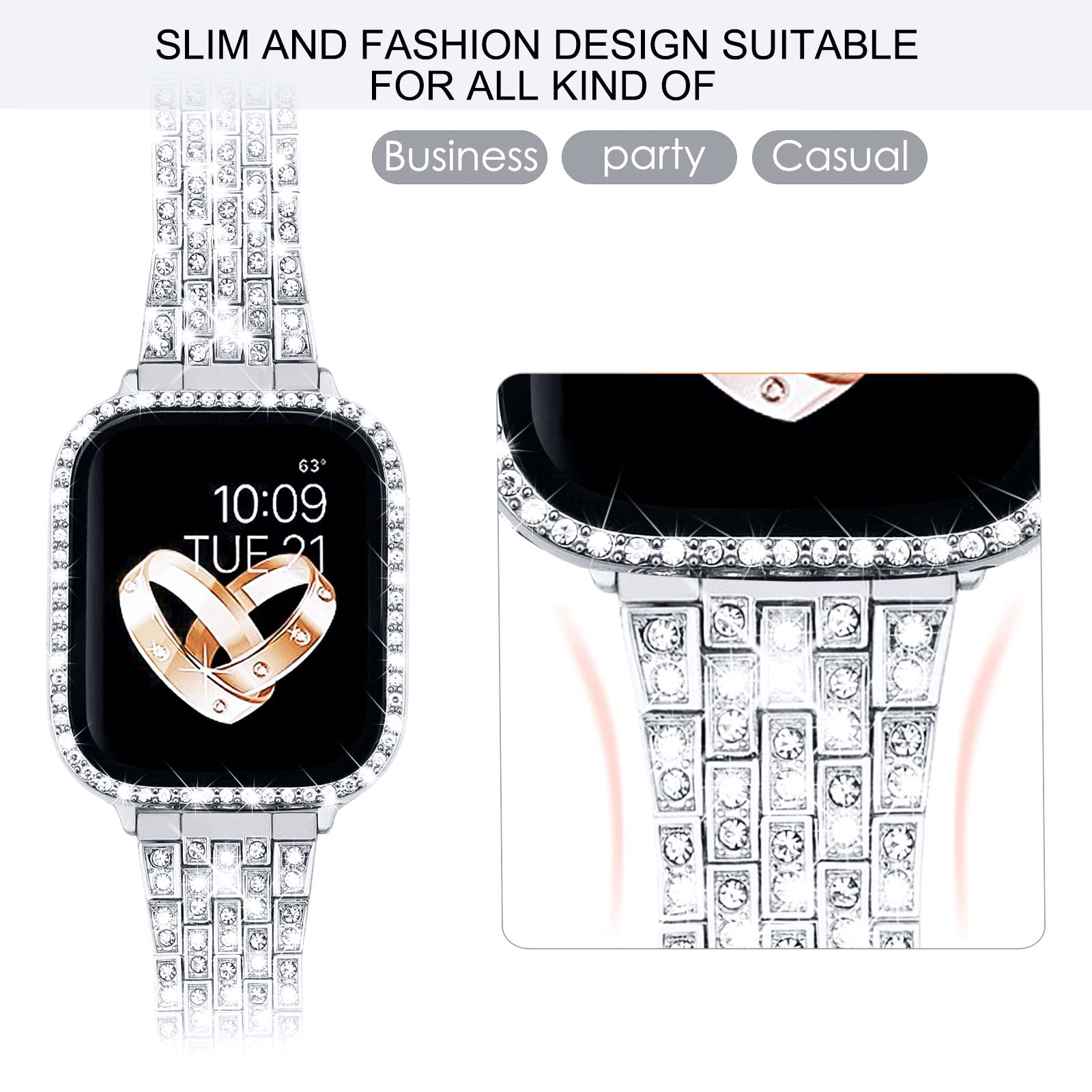 Jewelry Bling Diamond Apple Watch Band