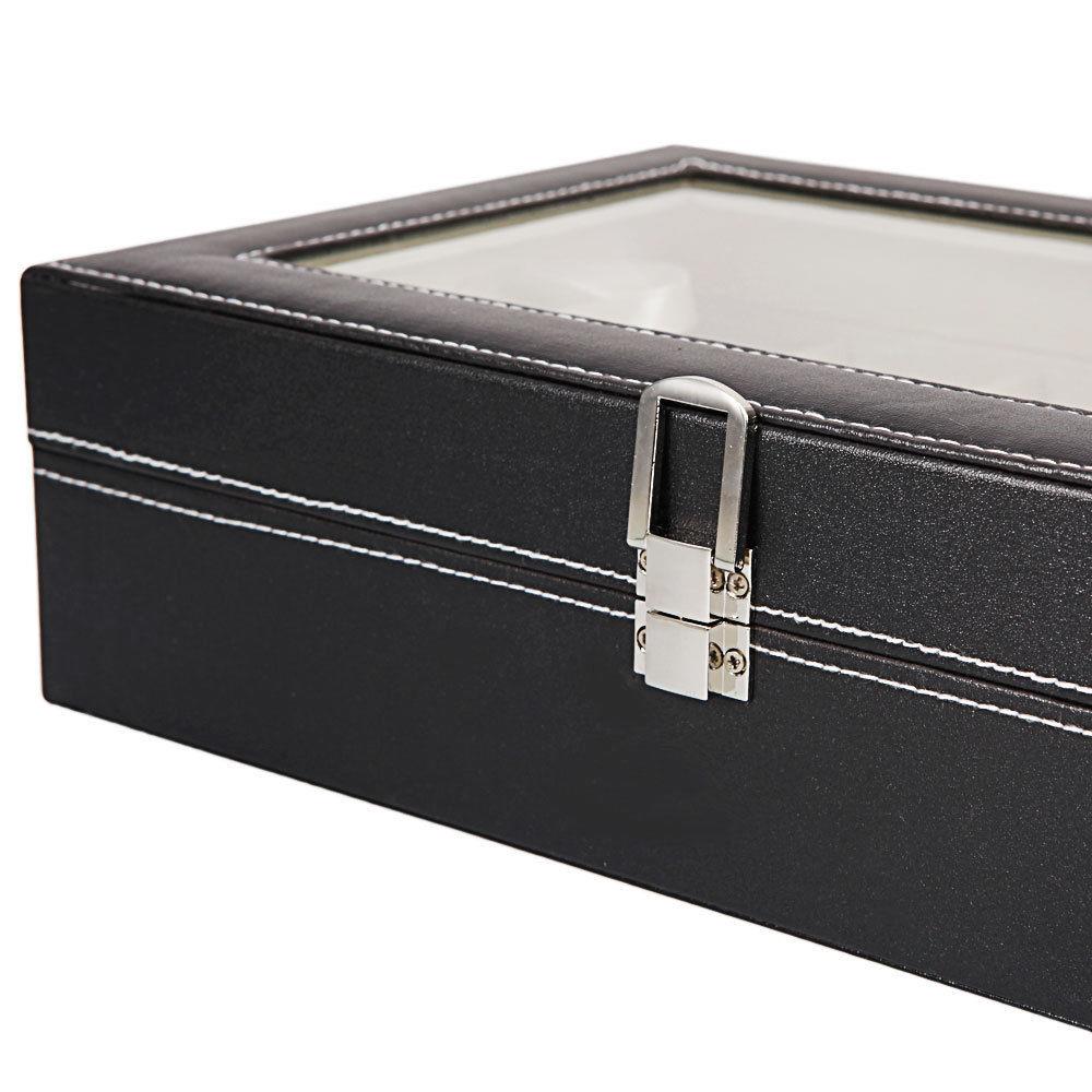 Ktaxon 12 Slot Watch Storage Box
