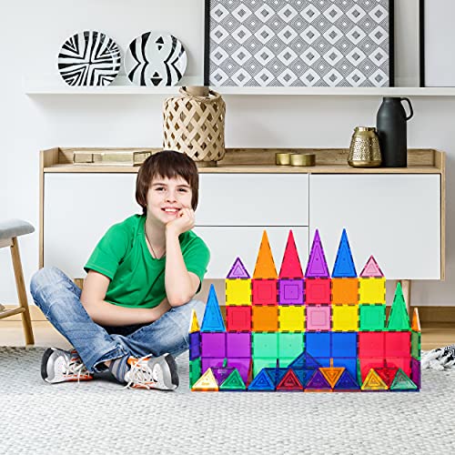 PicassoTiles 60pcs Magnetic Building Blocks - Inspire Creativity
