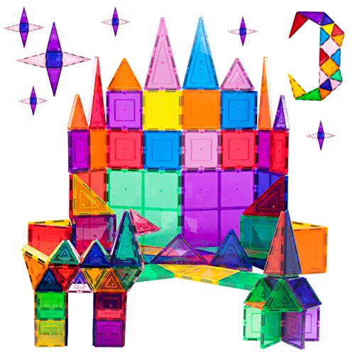 PicassoTiles 60pcs Magnetic Building Blocks - Inspire Creativity