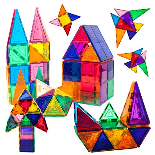 PicassoTiles 60pcs Magnetic Building Blocks - Inspire Creativity