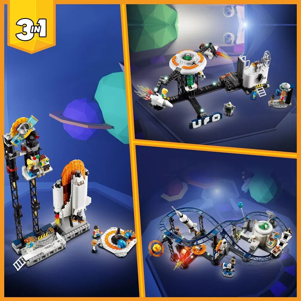 Space Roller Coaster Building Toy Set - LEGO Creator 3 in 1