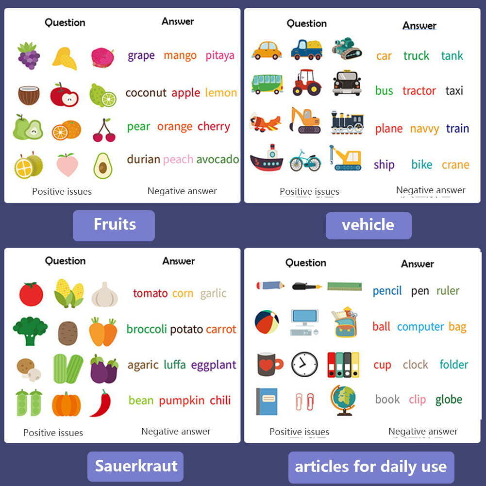 Kids' Magnetic Book with 8 Categories of Basic Knowledge