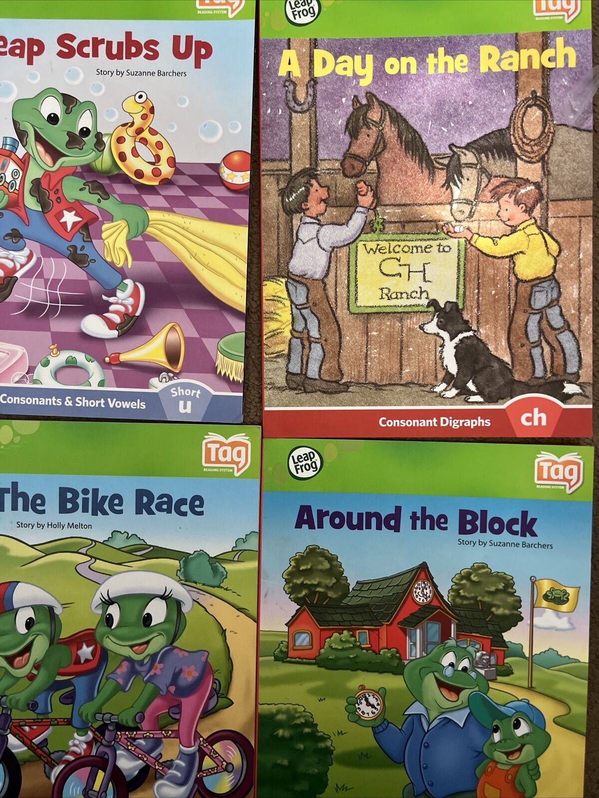 12 Leap Frog Leap Reader Tag Interactive Reading Books - Bike Race