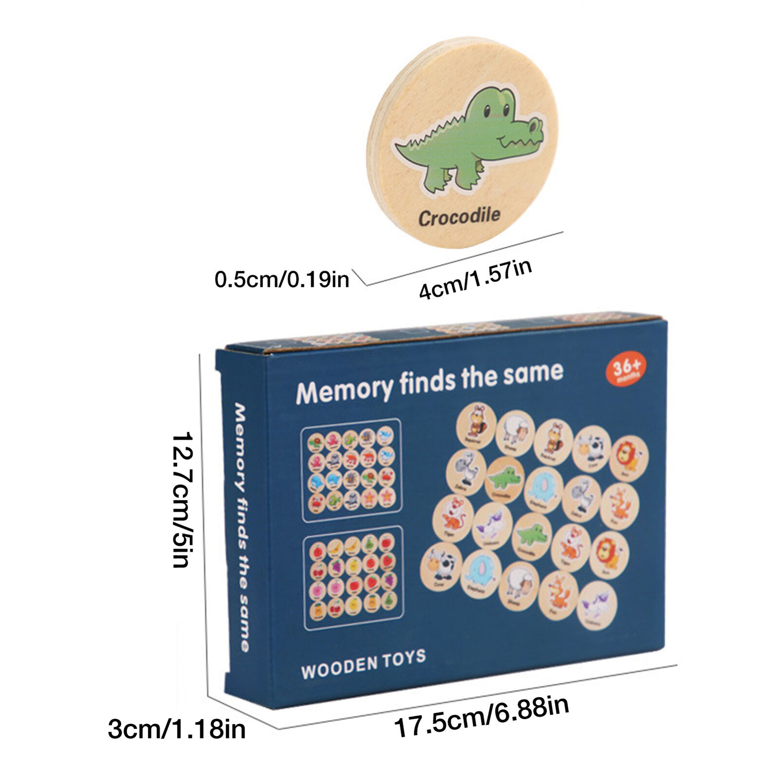 Montessori Memory Matching Chess Educational Game
