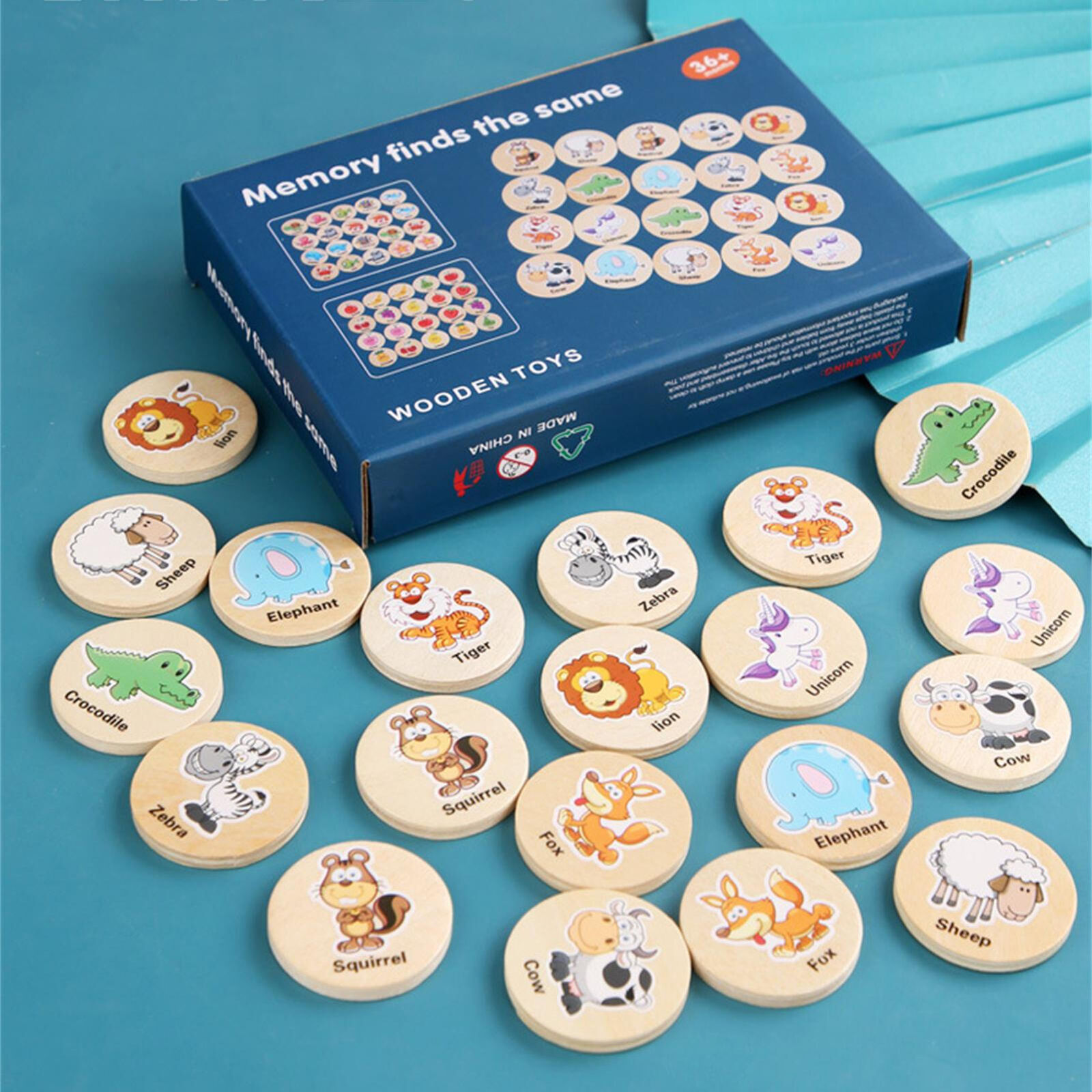 Montessori Memory Matching Chess Educational Game