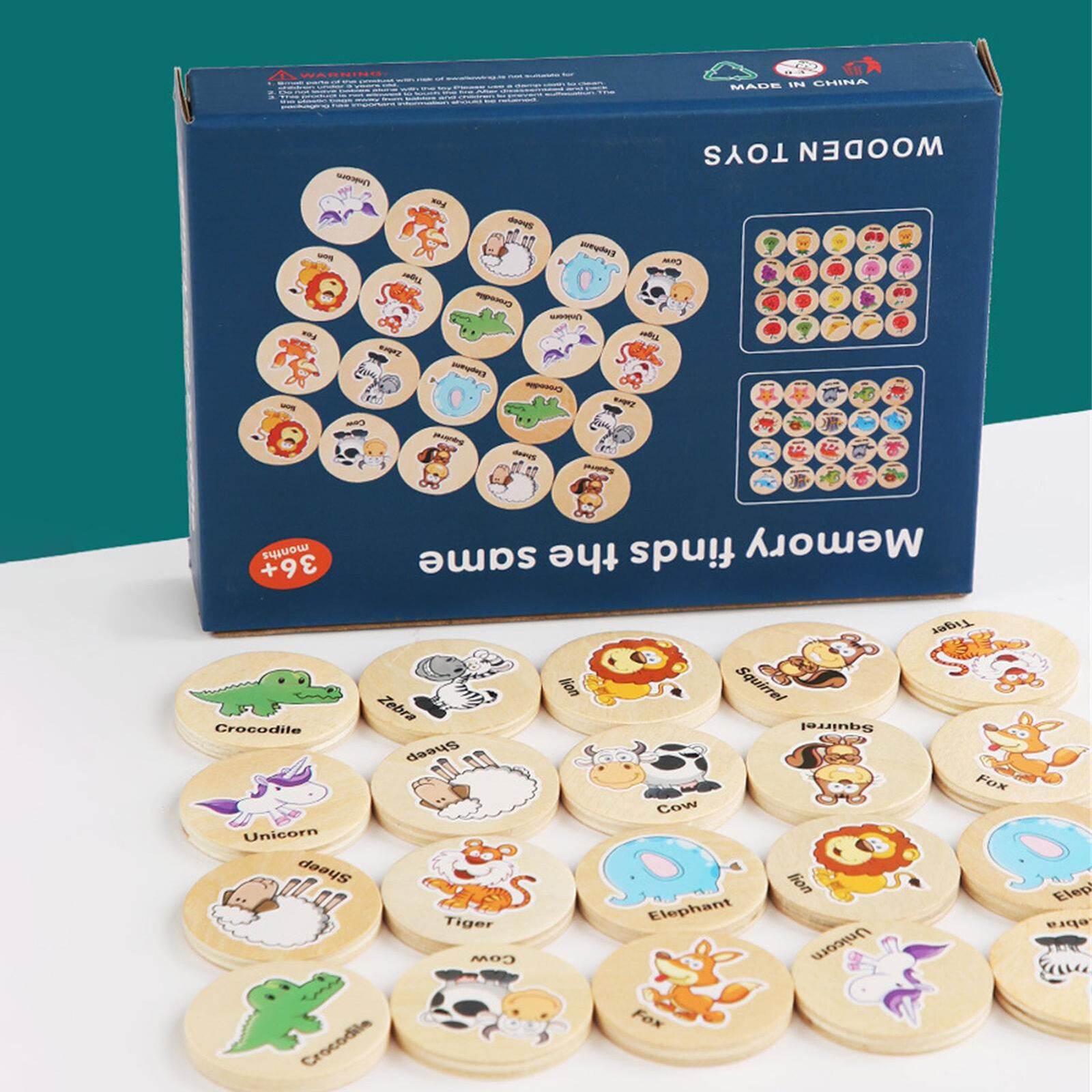 Montessori Memory Matching Chess Educational Game