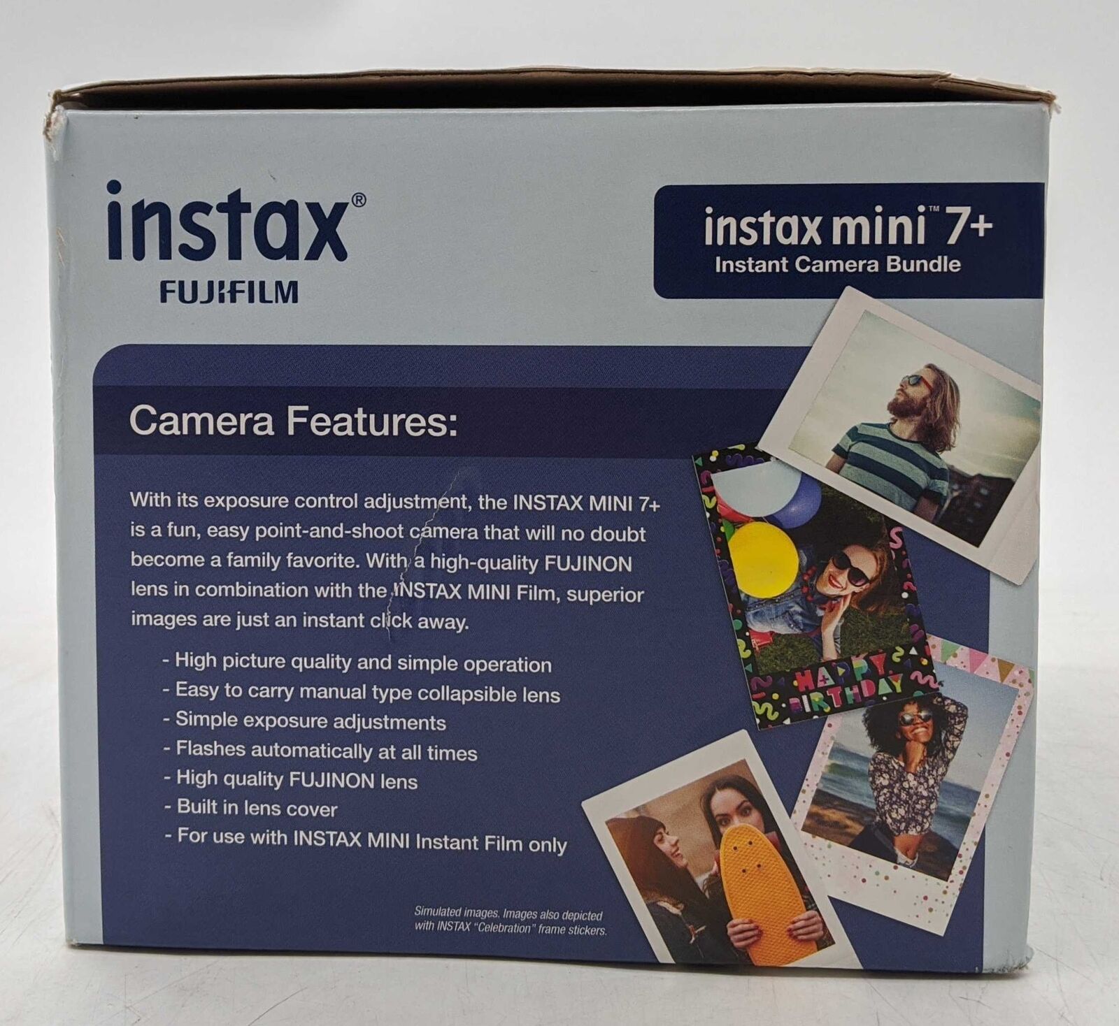 Fujifilm Instax mini 7+ Instant Camera Bundle Light Blue 600021794