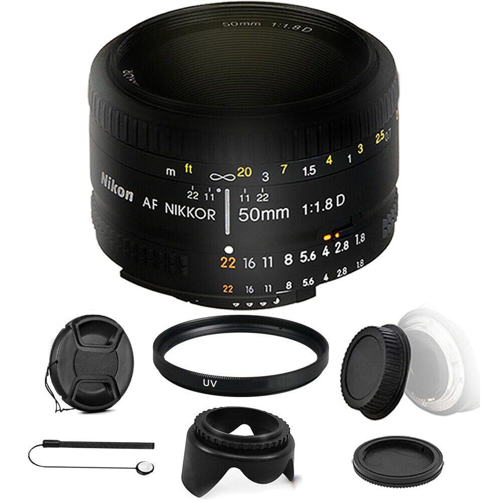 Nikon AF 50mm f/1.8D Lens with Bundle