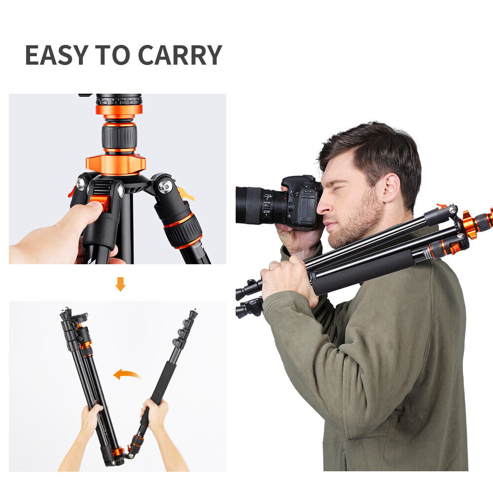 78" Aluminum Camera Tripod with 360 Degree Head