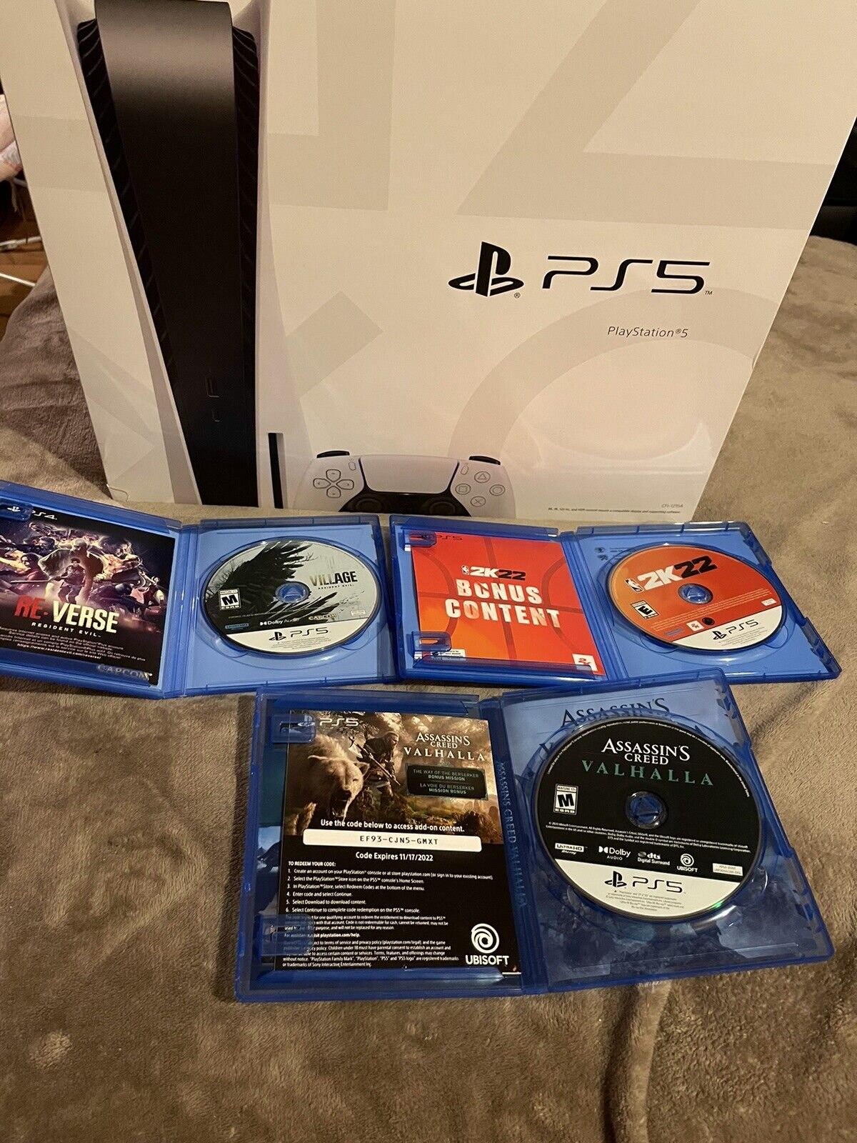 PS5 Disc Edition with Spider Man Miles