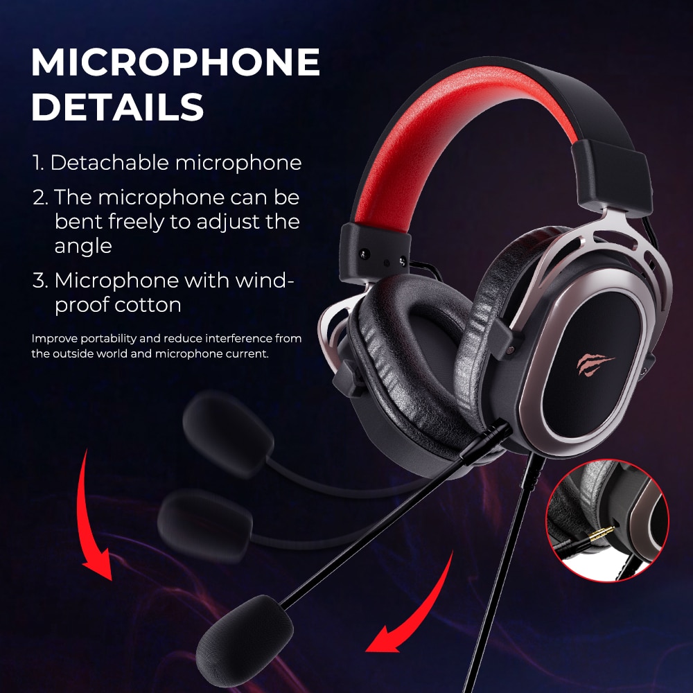 HAVIT Wired 7.1 Gaming Headset with Detachable Mic