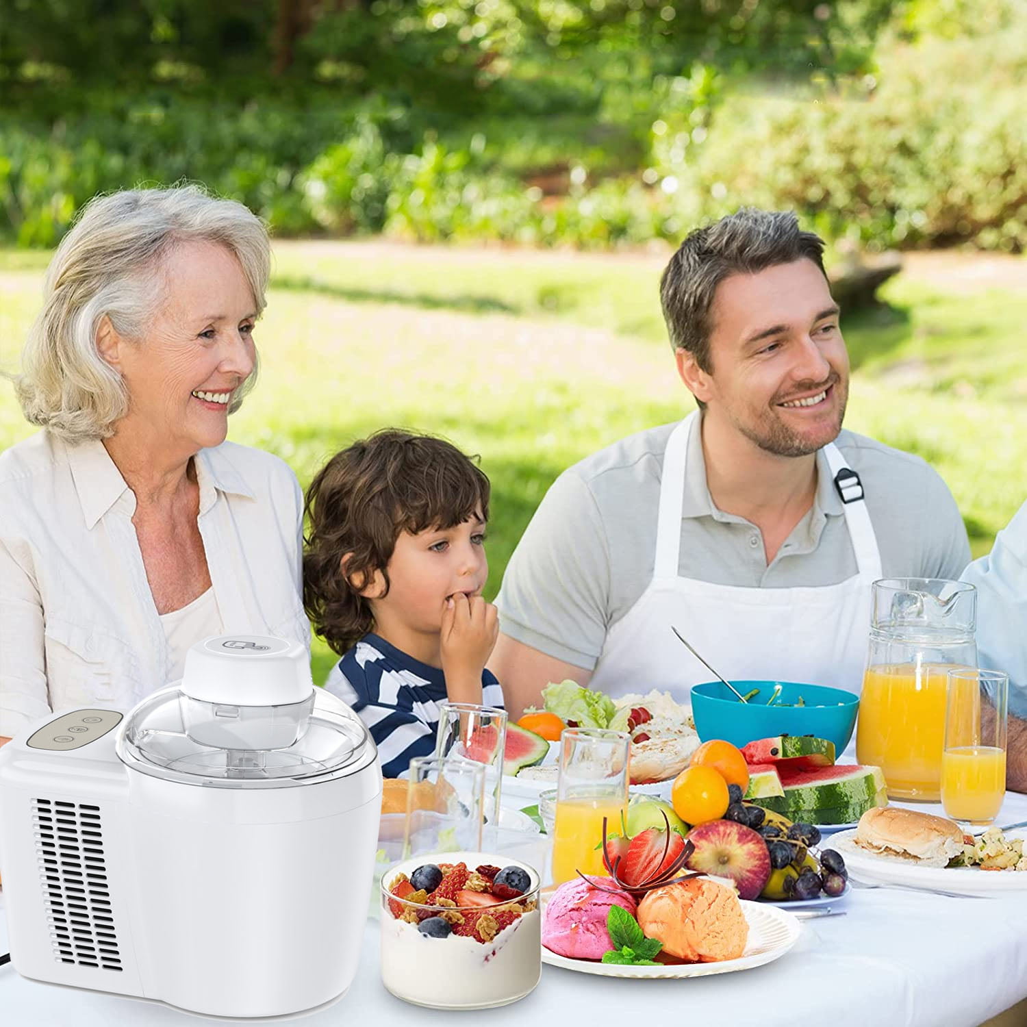 700ml Automatic Ice Cream Maker with 2 Modes