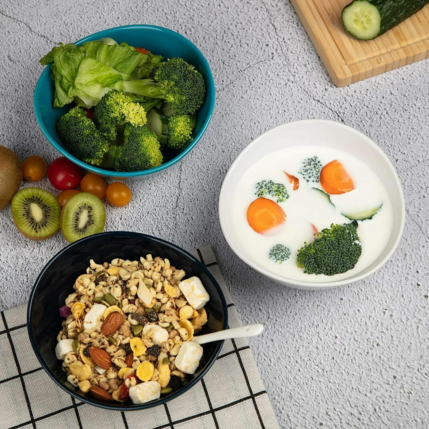 Microwave-Safe Ceramic Ice Cream Bowls Set