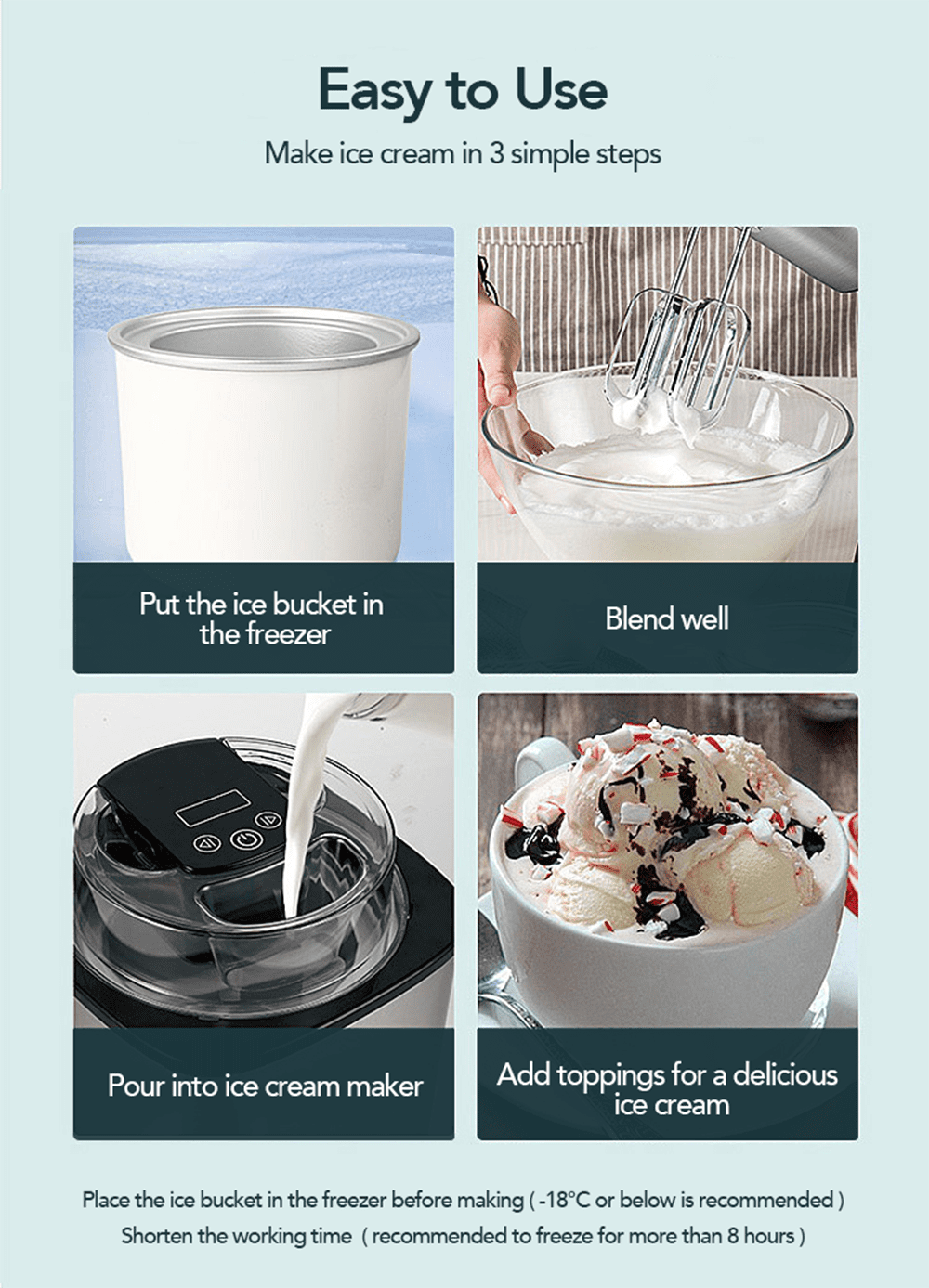Electric Fruit Soft Serve Ice Cream Maker