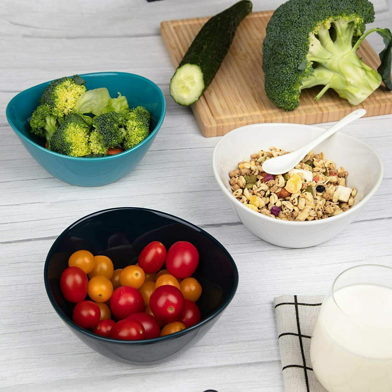 Microwave-Safe Ceramic Ice Cream Bowls Set