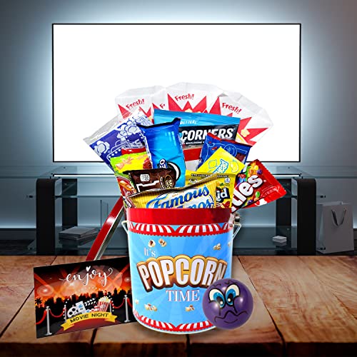 Movie Night Gift Basket with Full-Size Candy Variety
