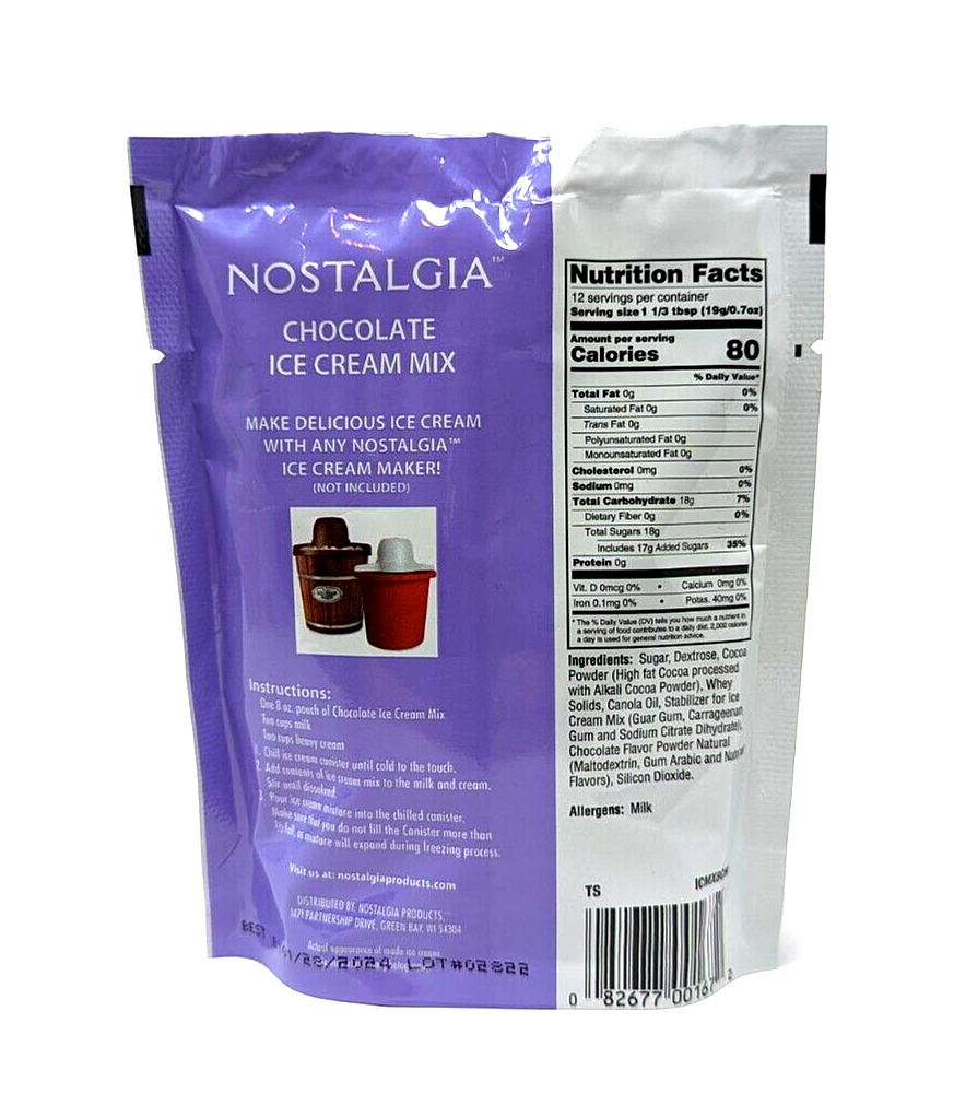 3-Pack Ice Cream Mix: Vanilla, Chocolate, Strawberry