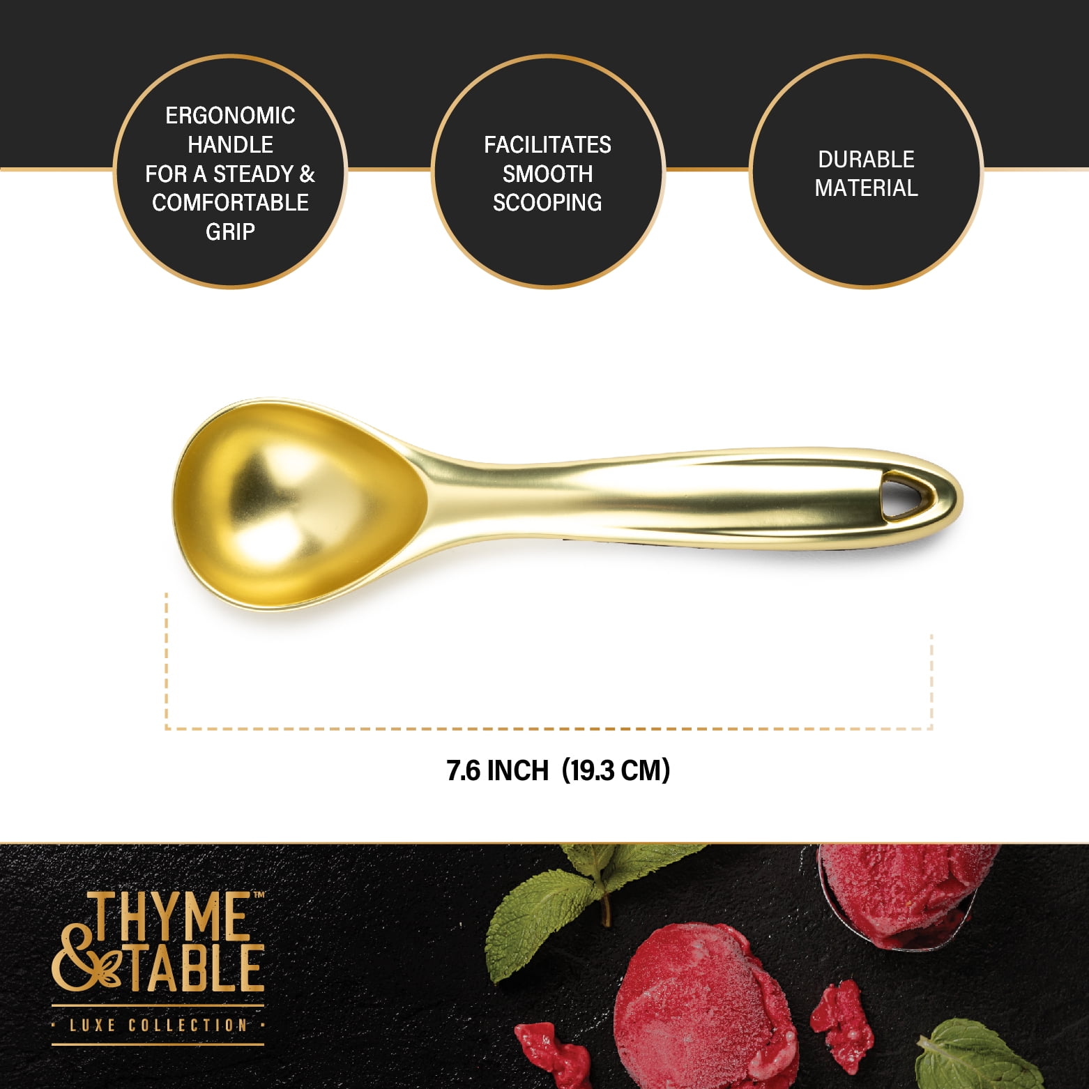 Gold Thyme & Table Ice Cream Scoop