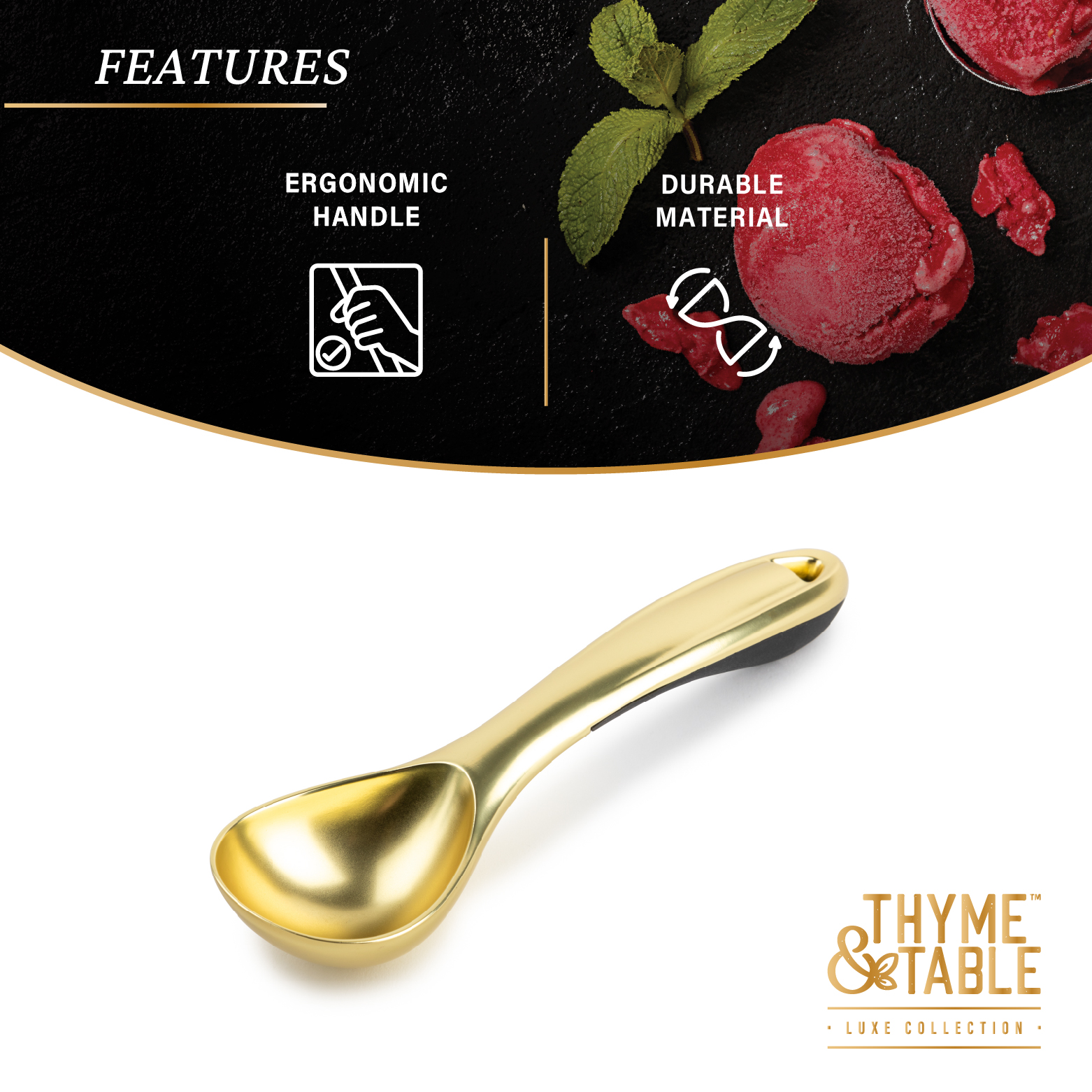 Gold Thyme & Table Ice Cream Scoop