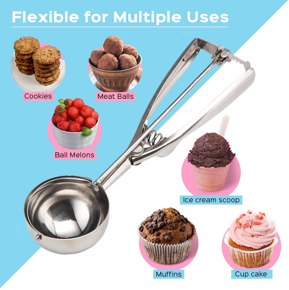 Stainless Steel Ice Cream Scoop with Trigger