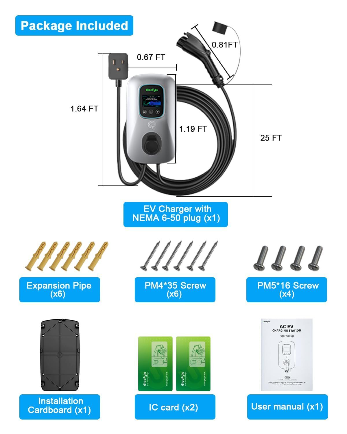 Smart Level 2 EV Charger with Wifi $400