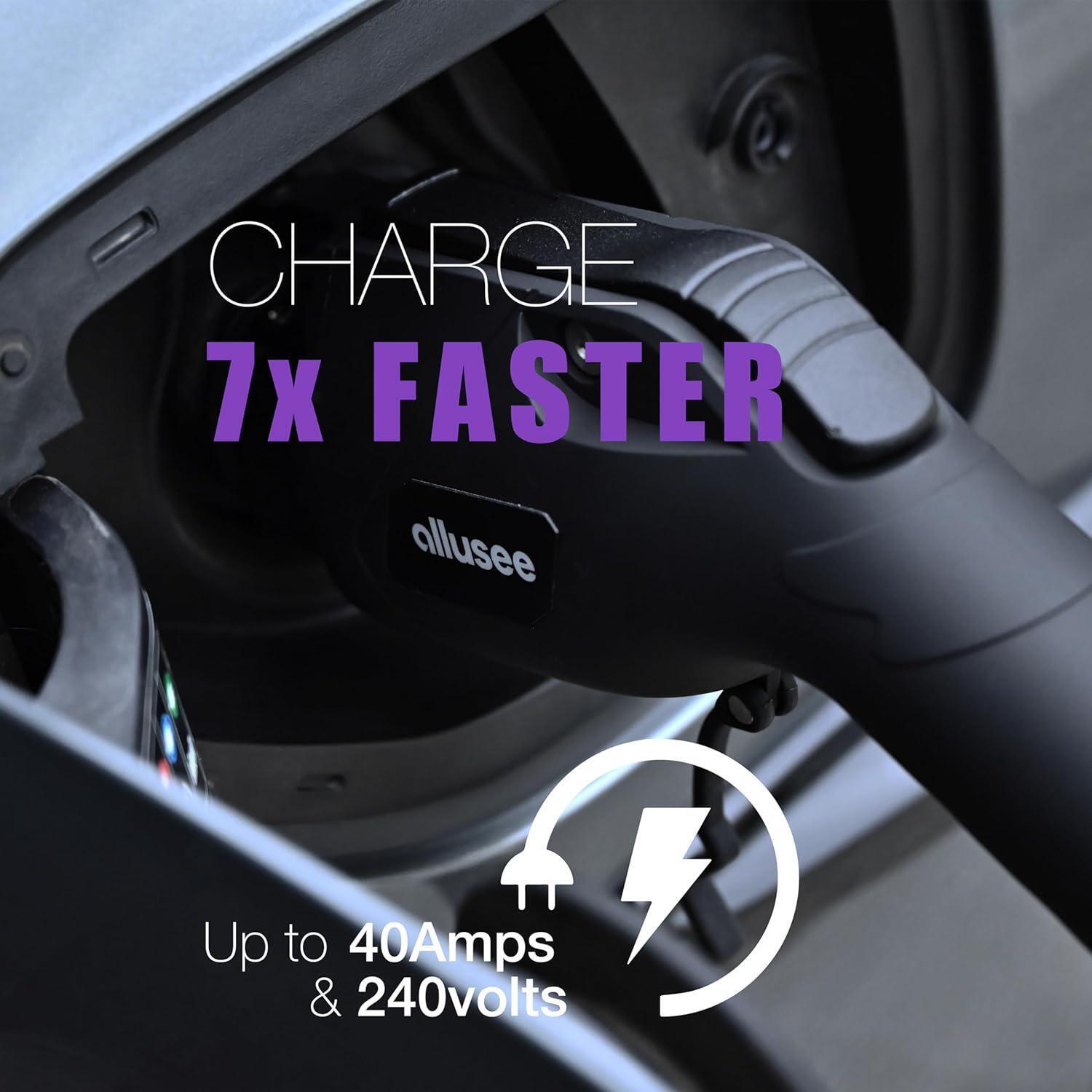 Portable 9.6KW Level 2 EV Charger with J1772