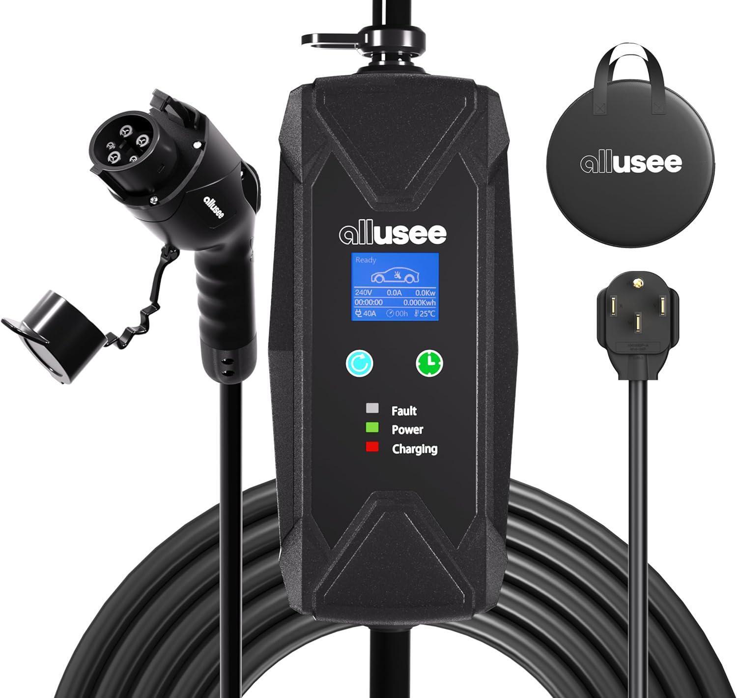Portable 9.6KW Level 2 EV Charger with J1772