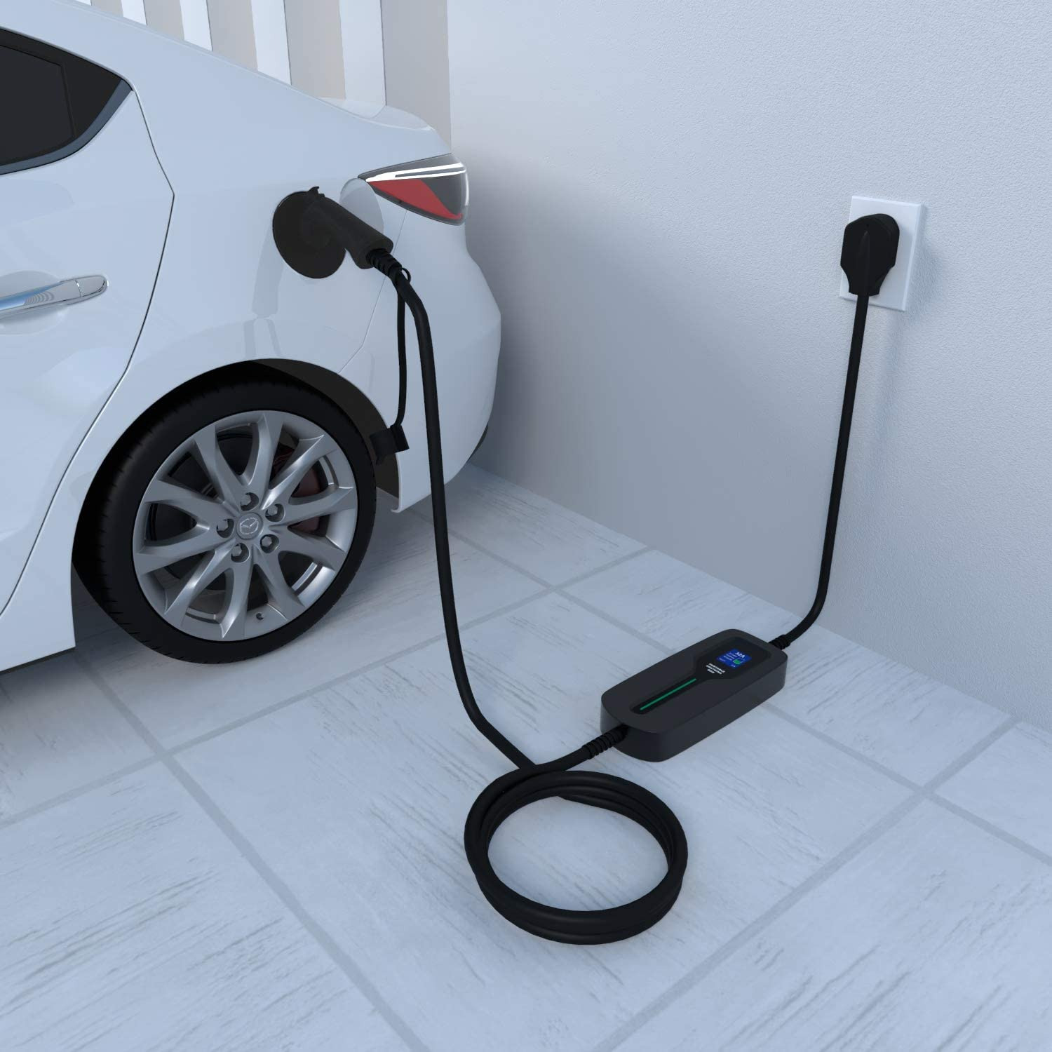32A Level 2 EV Charger (14-50 Plug, 7.68Kw)