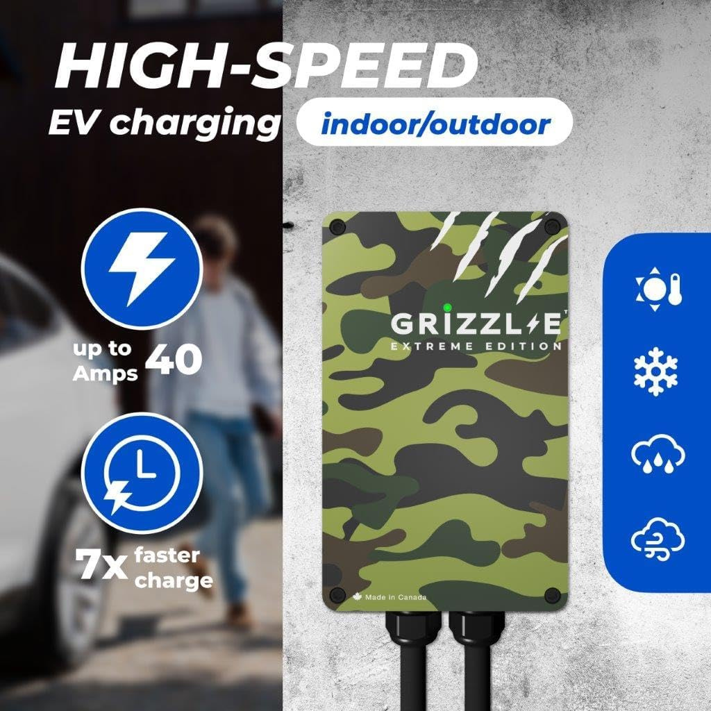 40 Amp Level 2 EV Charger, UL Certified - Indoor/Outdoor