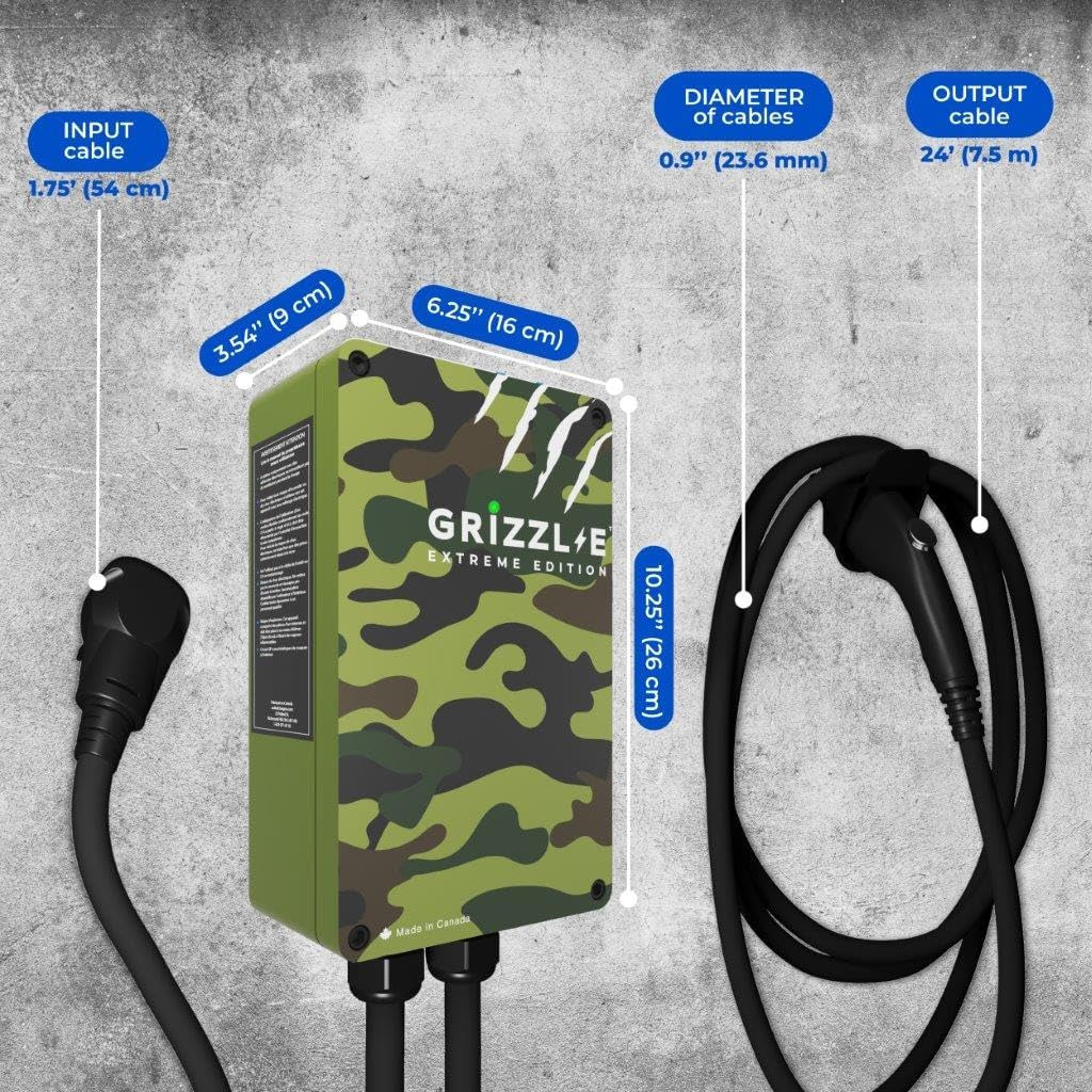 40 Amp Level 2 EV Charger, UL Certified - Indoor/Outdoor