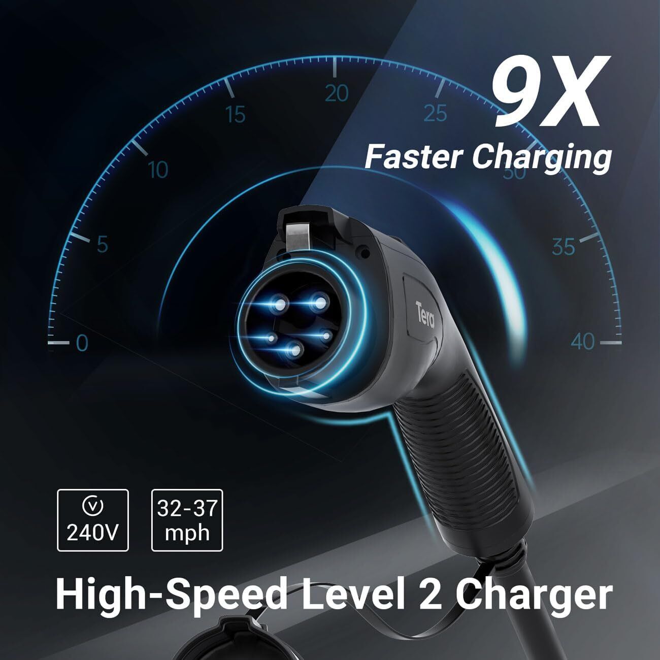 Home EV Charger Level 2 32A 240V 20FT Cable