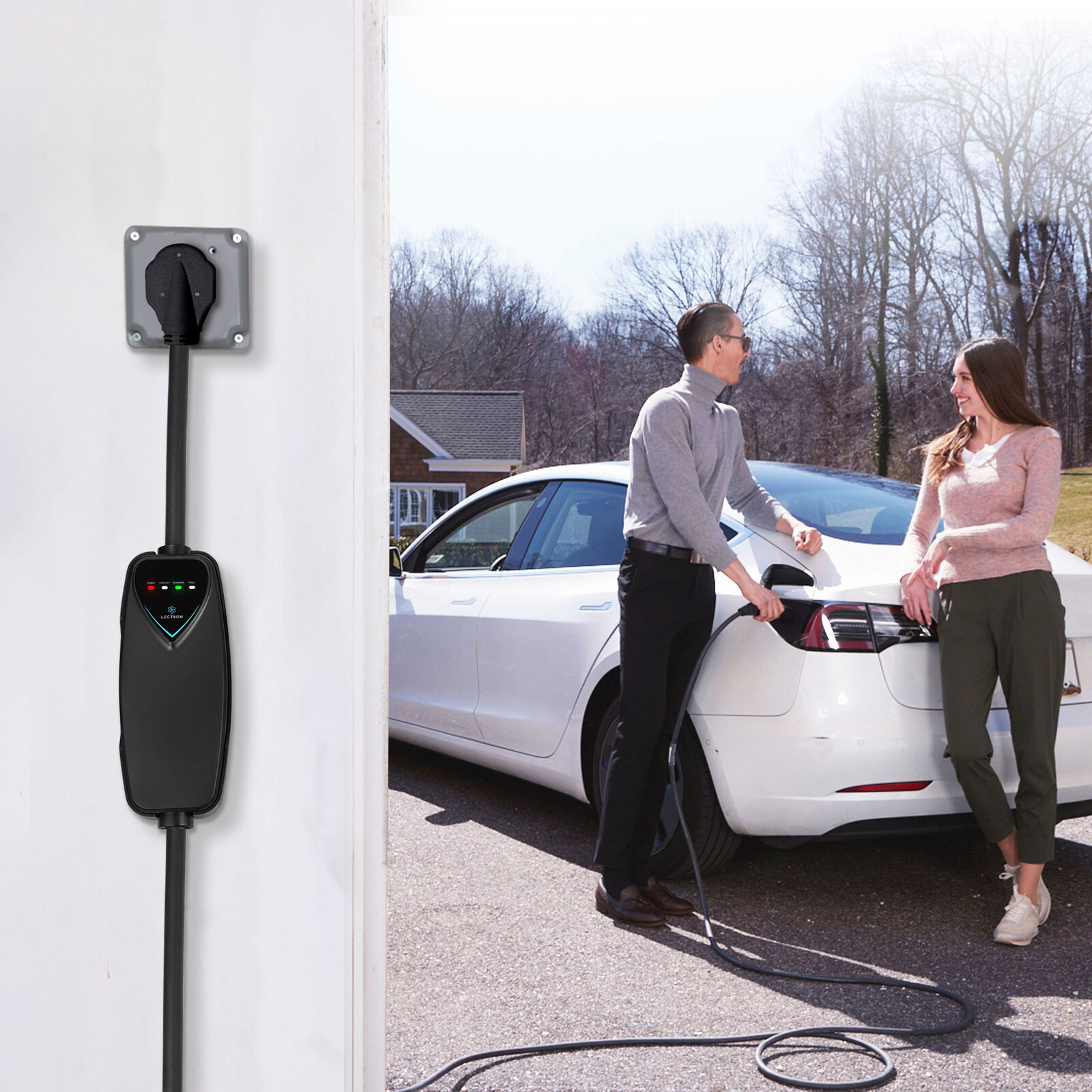 Lectron Tesla Level 2 EV Charger - NEMA 14-50