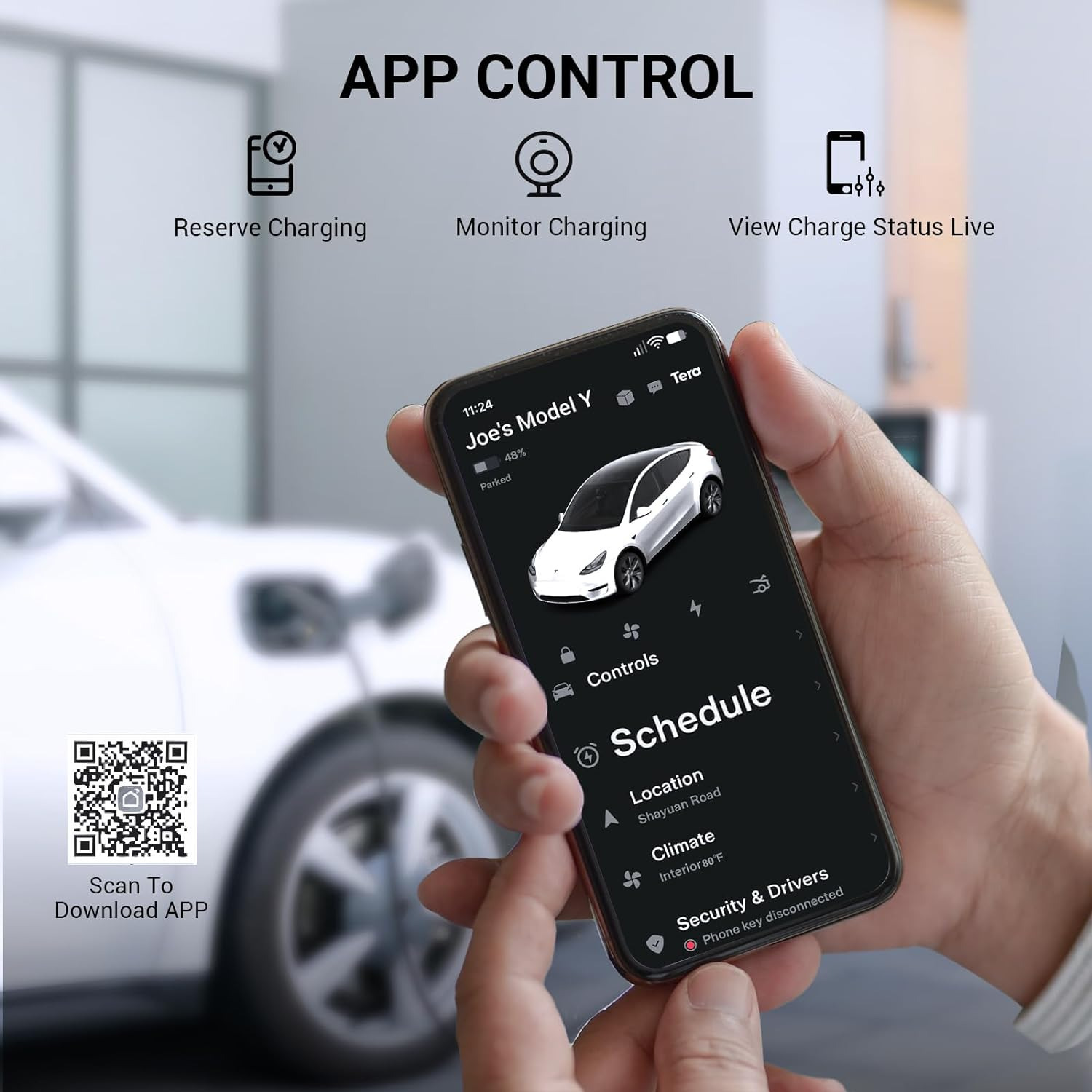 Portable Electric Vehicle Charger for Tesla & J1772