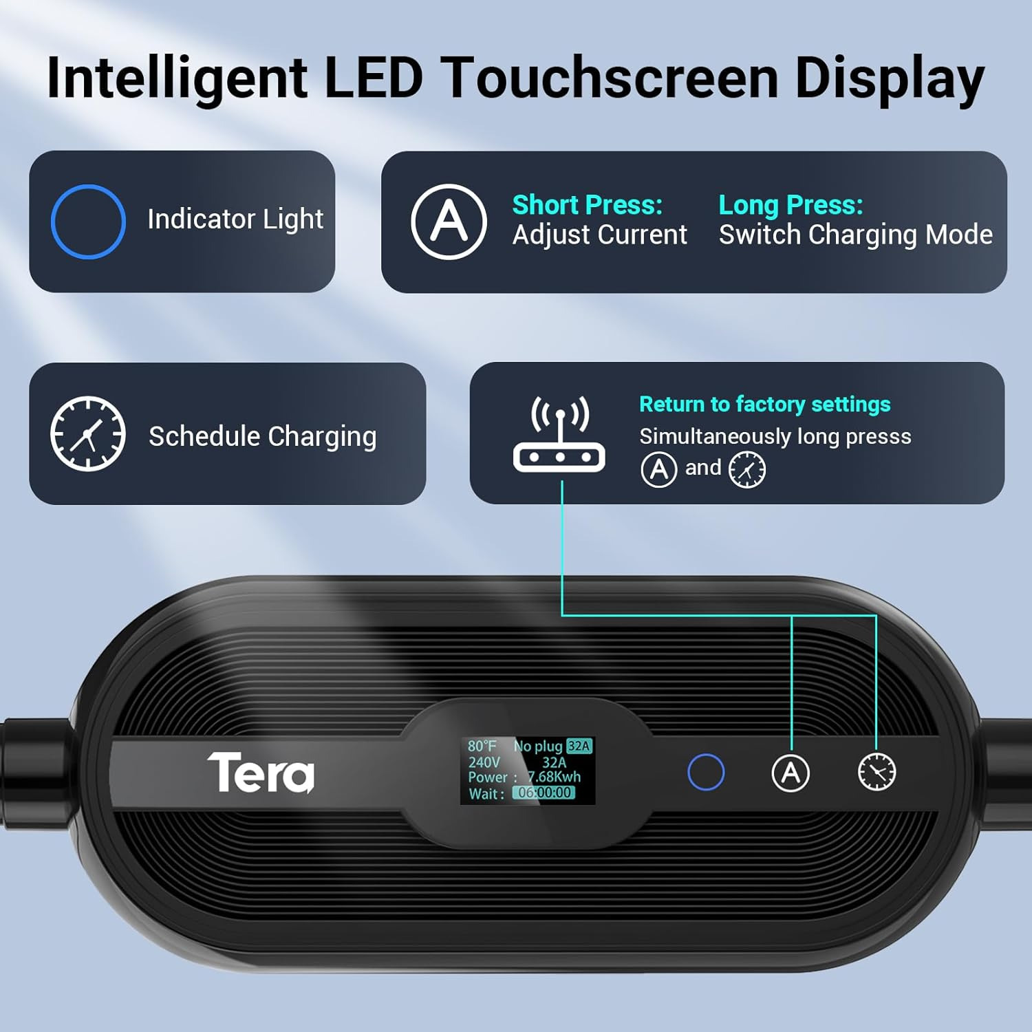 Portable Electric Vehicle Charger for Tesla & J1772