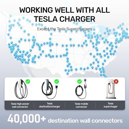 TES to J1772 Adapter: 60 Amp, 240V Universal Compatibility