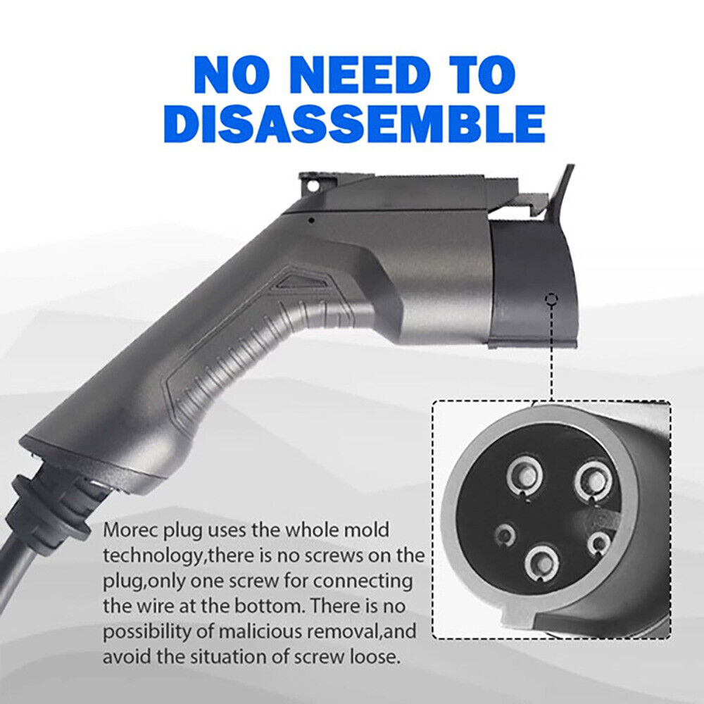 Portable Type1 EV Fast Charger 7.6KW 16/24/32/40A Cable