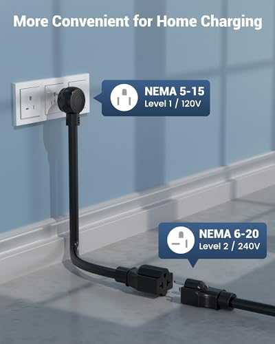 Portable Level 1+2 EV Charger - ETL Certified, 16A
