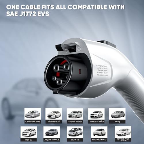 EV101 Portable Level 1+2 EV Charger, 8-16A, 110-240V