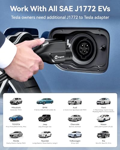 Portable Carbon Fiber EV Charger (Level 1+2, 16Amp)
