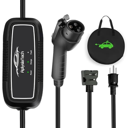Portable Level 1+2 EV Charger with 21 ft Cable